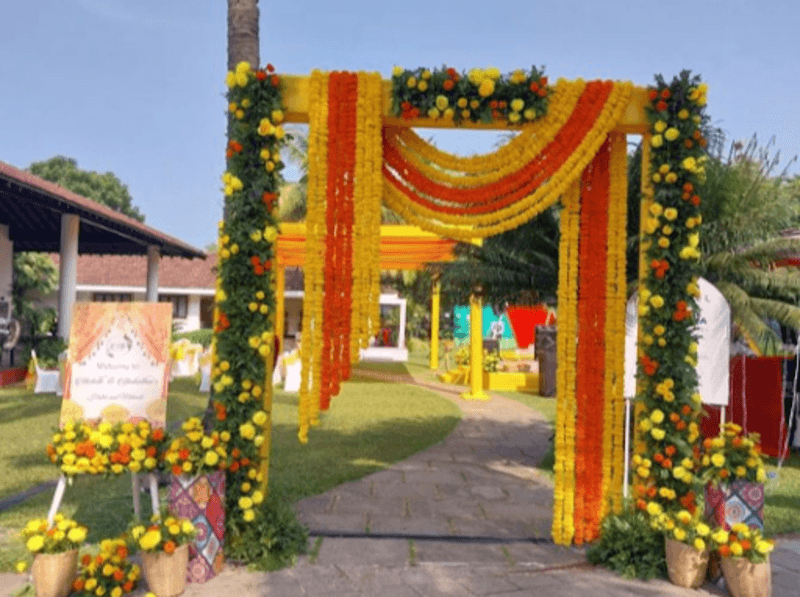 Haldi Mehendi Entrance Gate main